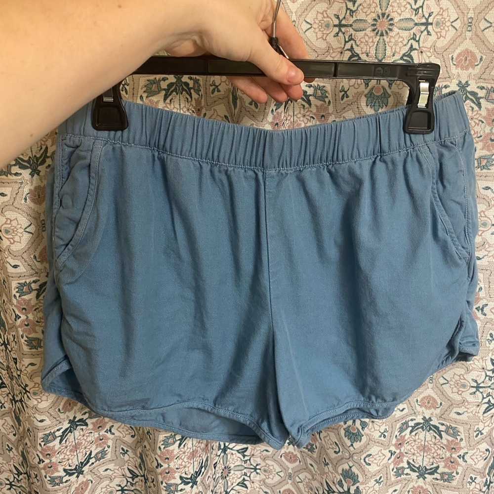 Madewell blue dolphin shorts